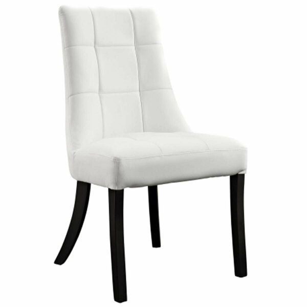 East End Imports Noblesse Dining Vinyl Side Chair- White EEI-1039-WHI